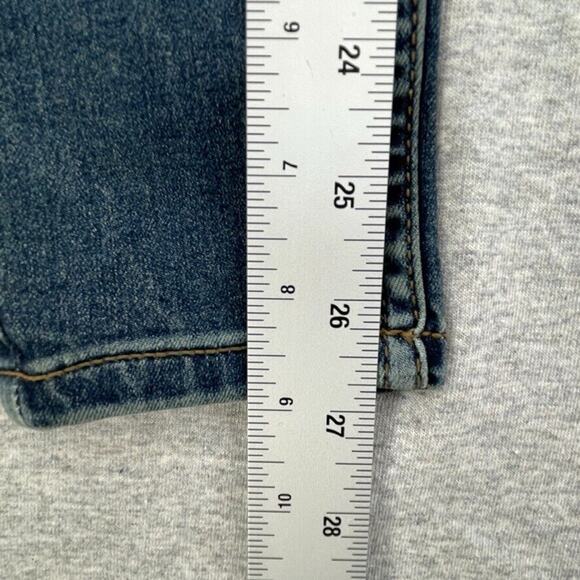 Free People Jeans Womens 24 Blue Denim Josie Distressed Skinny Low Rise NEW - Picture 11 of 12